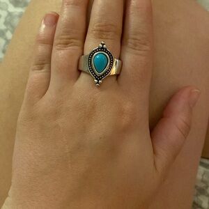 Blue stone ring